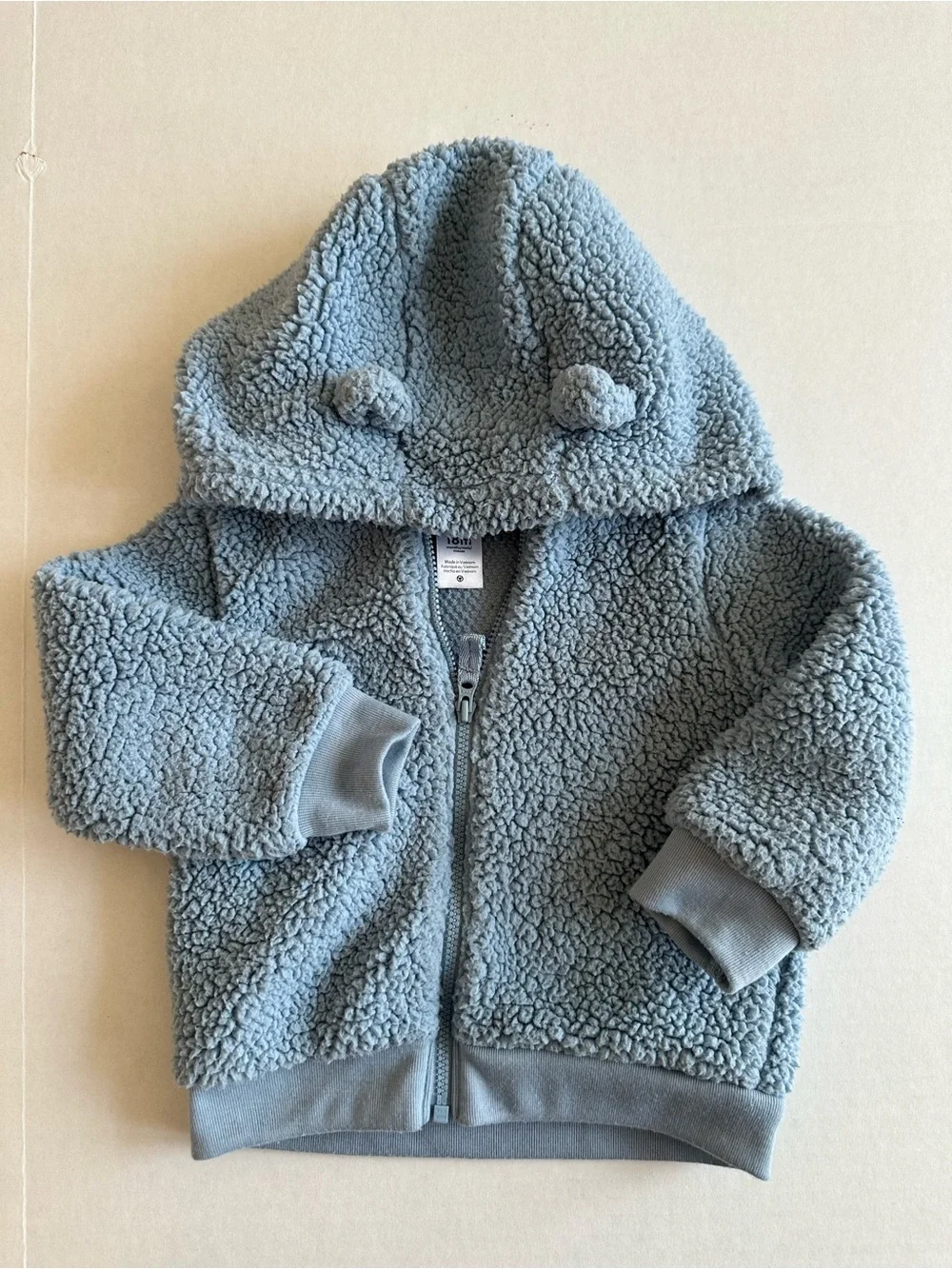 Carter's Light Blue Sherpa Hooded Zip Jacket